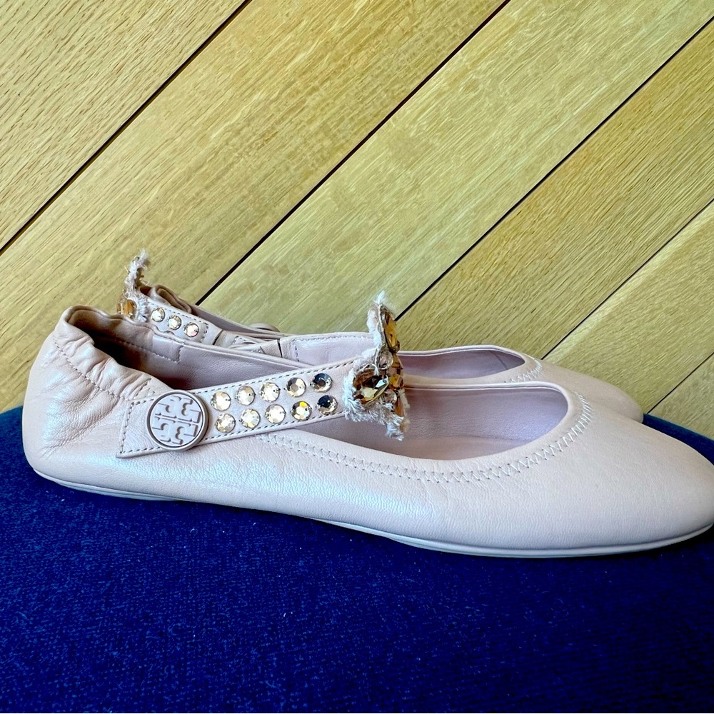 Ballet Tory Burch Minnie Two Way Embellished Flats